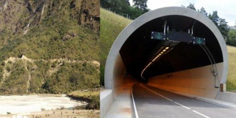 मुलुककै महत्वपुर्ण नेपाल–भारत–चीन जोड्ने सुरूङ मार्ग सुटुक्क शिलान्यास !