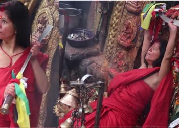 बिश्वकर्मा पुजाको दिन धर्ती माताले देखाइन यस्तो ताण्डब, रुखमा चढेर अरु पनि गरिन यस्तो! (हेर्नुहोस् भिडियो)