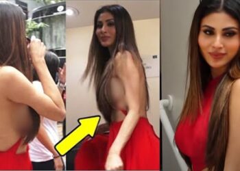 लुगा हल्लाउँदै पोज दिईरहेकि मोनी, क्यामेराको नजिक पुग्दा ‘बिना ब्रा’ देखिएपछि… (भिडियो)