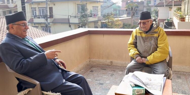 ओलीलाई भेट्न प्रधानमन्त्री दाहाल नै बालकोट पुगेपछि…
