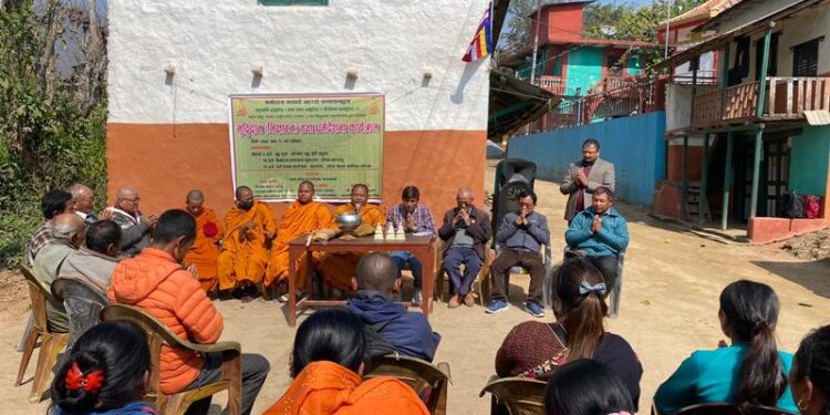 स्याङ्ग्जाकाे हरिनासमा बुद्ध पुजा, भिक्षाटन सहित धर्मदेशना कार्यक्रम सम्पन्न