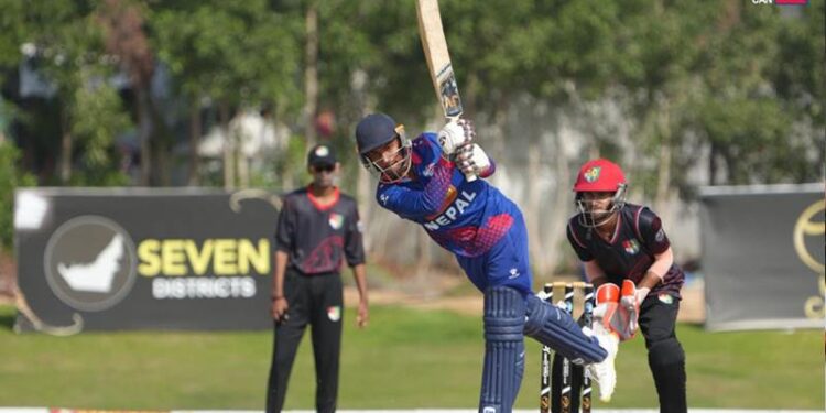 नेपालले कुवेतलाई दियो ३४४ रनको विशाल लक्ष्य