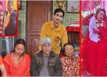 भाग्यमानी बुहारी ! बिहेपछि पाइलो फर्काउन नयाँ श्रीमान लिएर पुरानै घरमा आएपछि चल्यो रुवाबासी (हेर्नुस भिडियो)