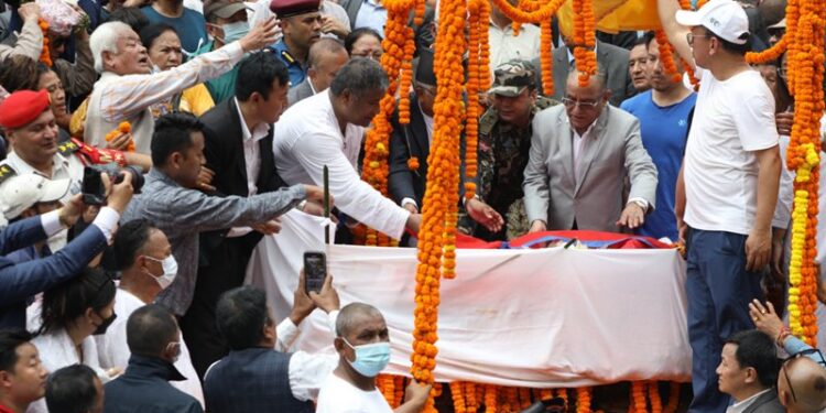 यस्तो रह्यो संविधानसभाका अध्यक्ष नेम्वाङको अन्तिम बिदाइ