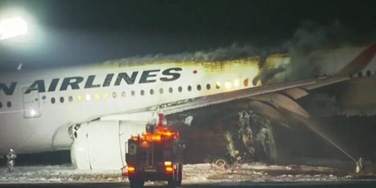 जापान एयरलाइन्ससँग ठोक्किएको जहाज भूकम्प प्रभावित क्षेत्रतर्फ जाँदै थियो